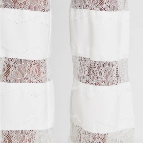 Chic Lavish Alice Lace Insert Cape Sleeve Jumpsuit - Picture 10 of 15